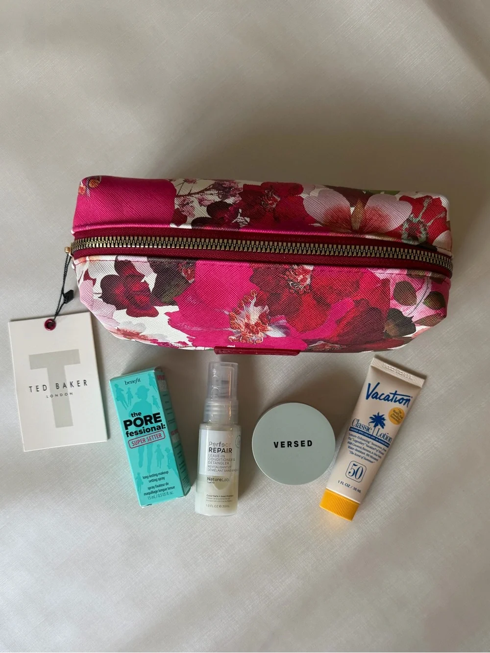 Beauty Bundle - TED BAKER LONDON Cosmetic Pouch + 4 Beauty Products. Brand New.